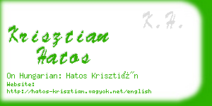 krisztian hatos business card